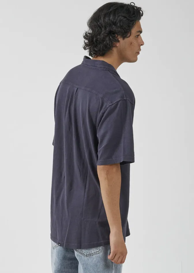Oversized  S/s Jersey Shirt - Marine Blue