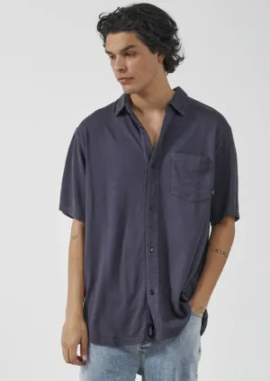 Oversized  S/s Jersey Shirt - Marine Blue