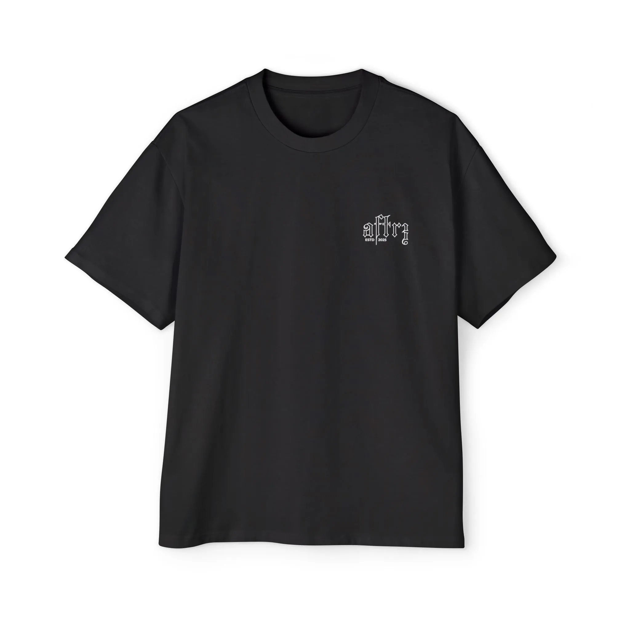 Oversized Techno Detachment Premium Drop Shoulder Short Sleeve T-Shirt