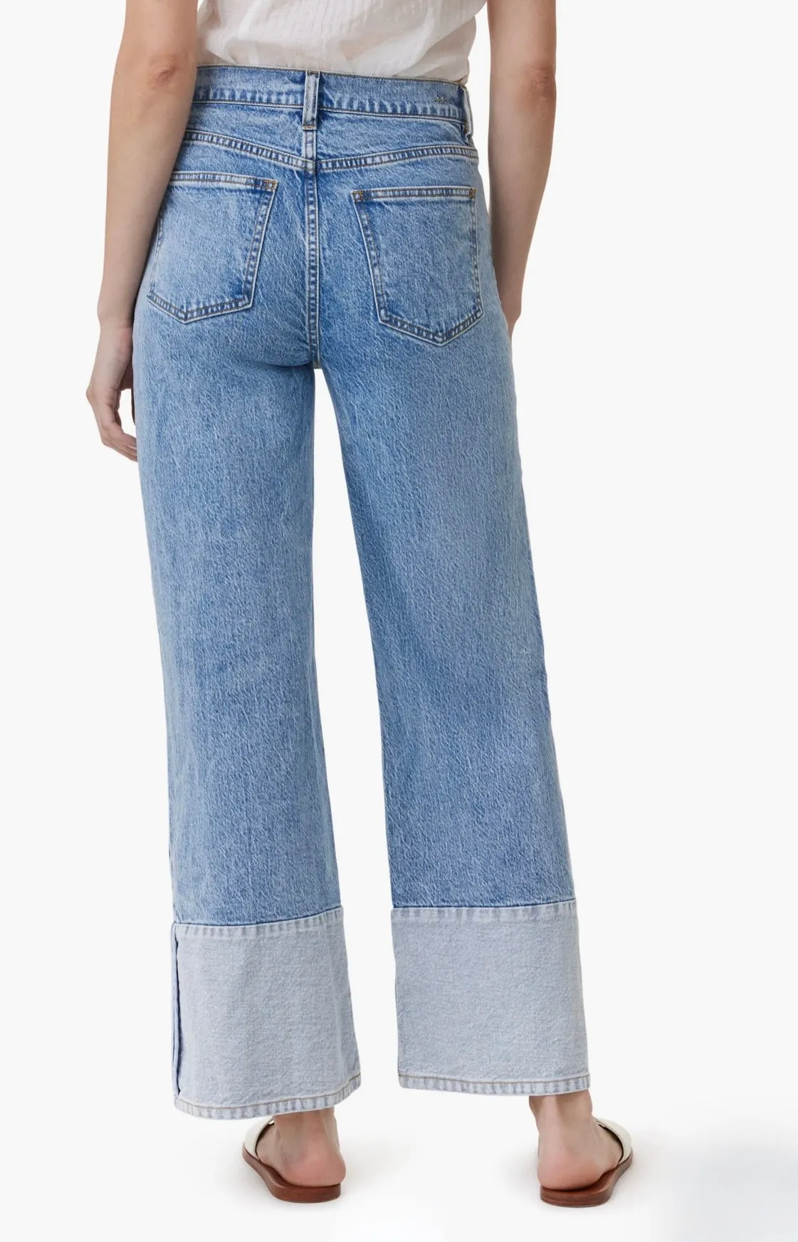 Pacific Coast Contrast Hem Wide Leg Jean