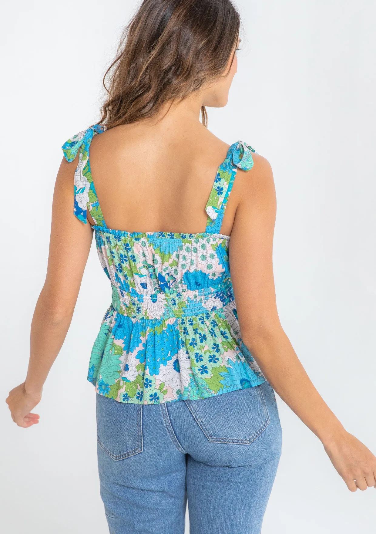 Palermo Tie Shoulder Tank Top