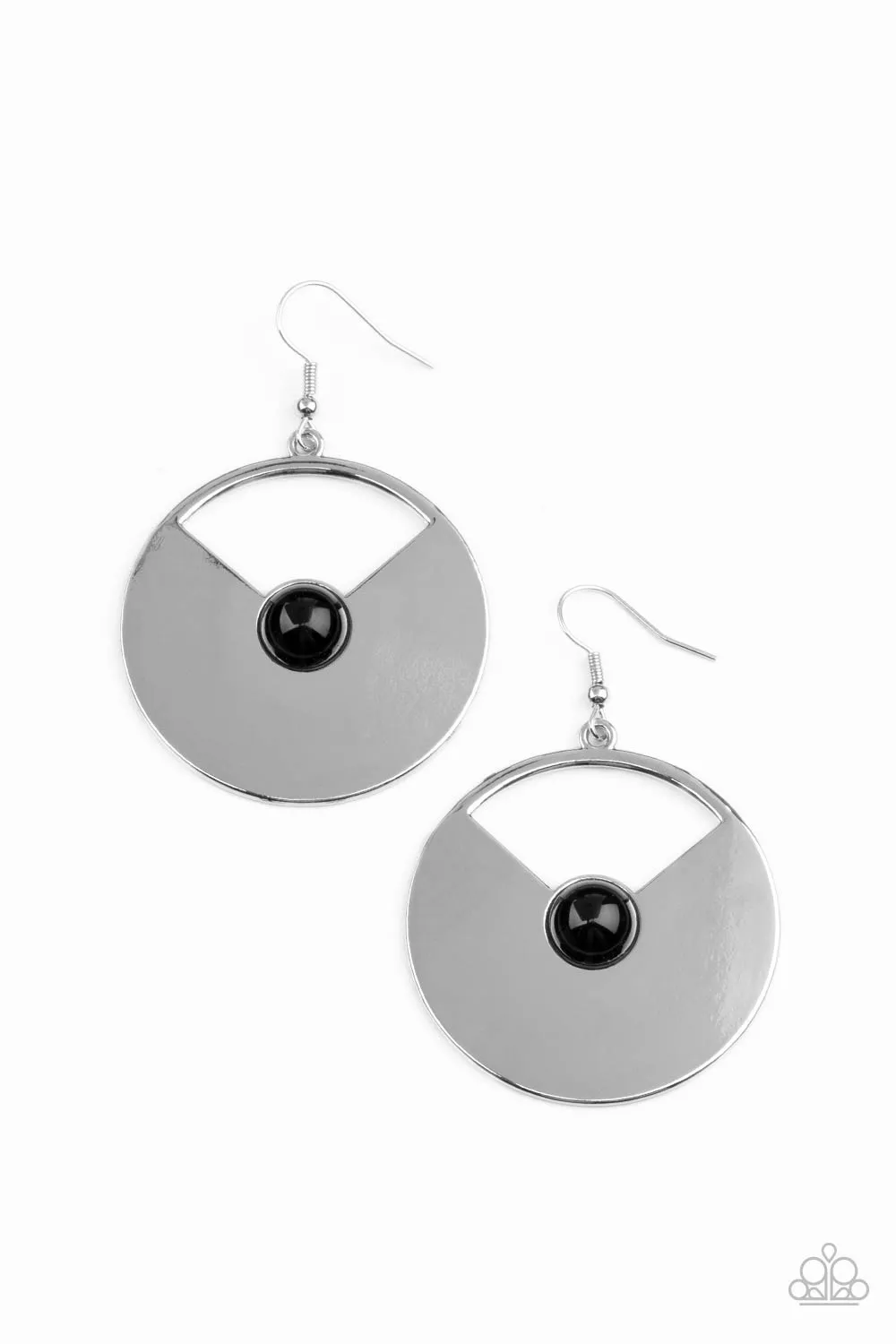 Paparazzi - Record-Breaking Brilliance - Black Earring