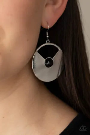 Paparazzi - Record-Breaking Brilliance - Black Earring