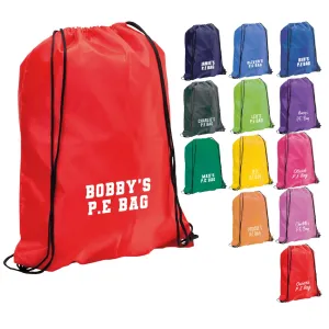 Personalised Children’s Drawstring PE Bag