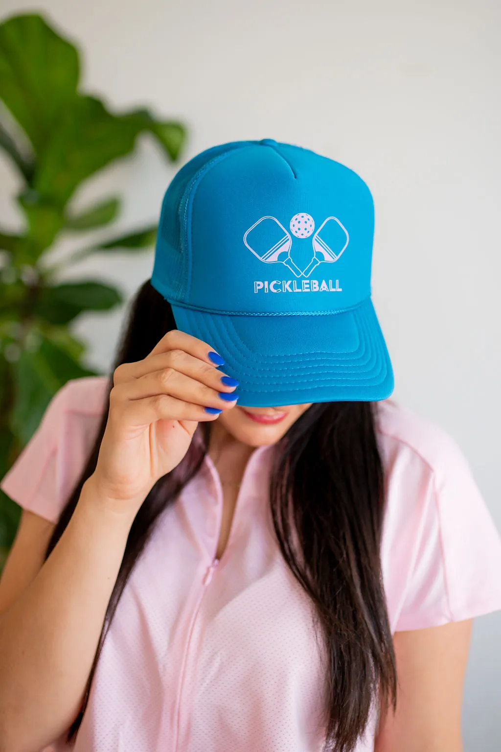 Pickleball Foam Mesh Trucker Hat Cap