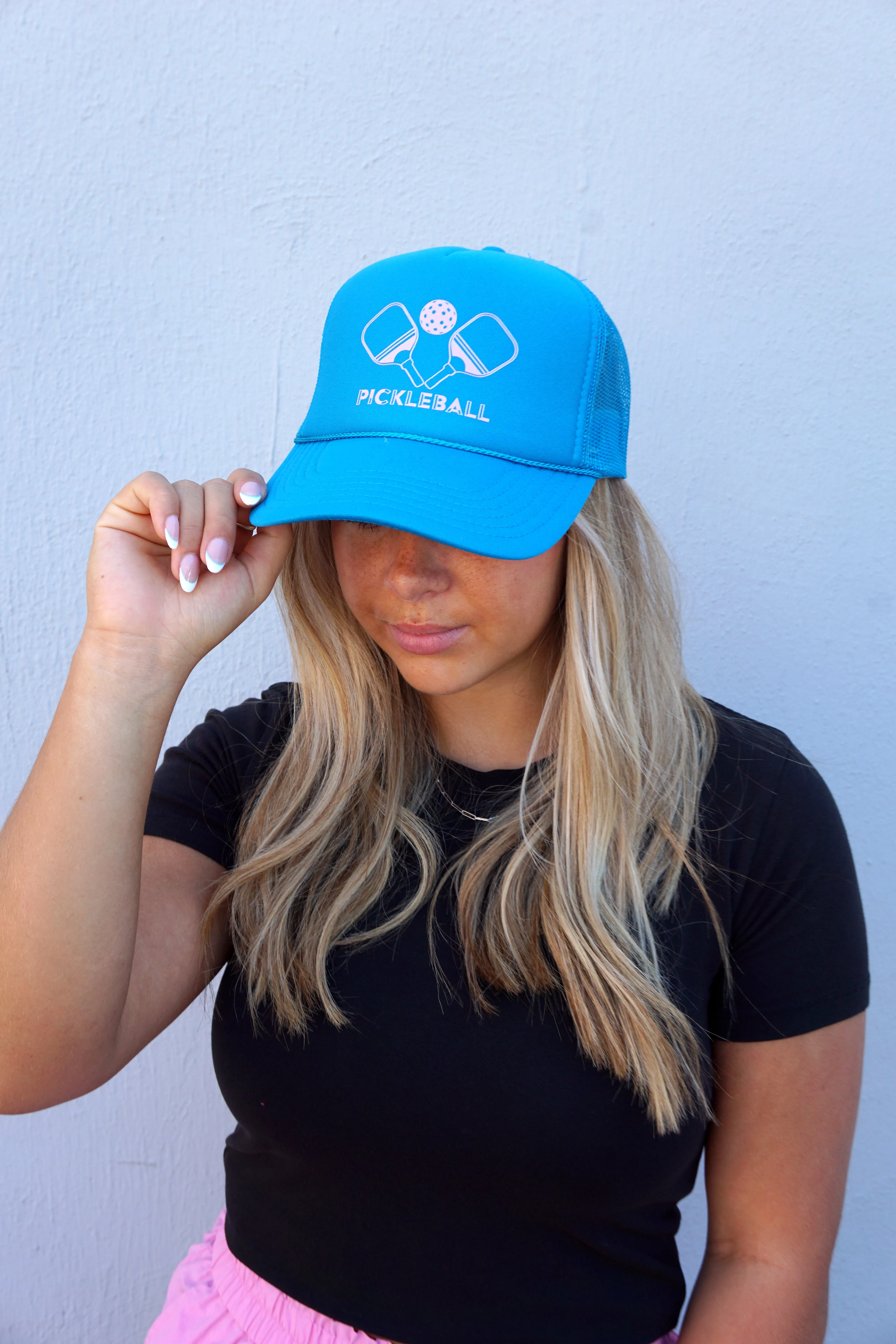 Pickleball Foam Mesh Trucker Hat Cap