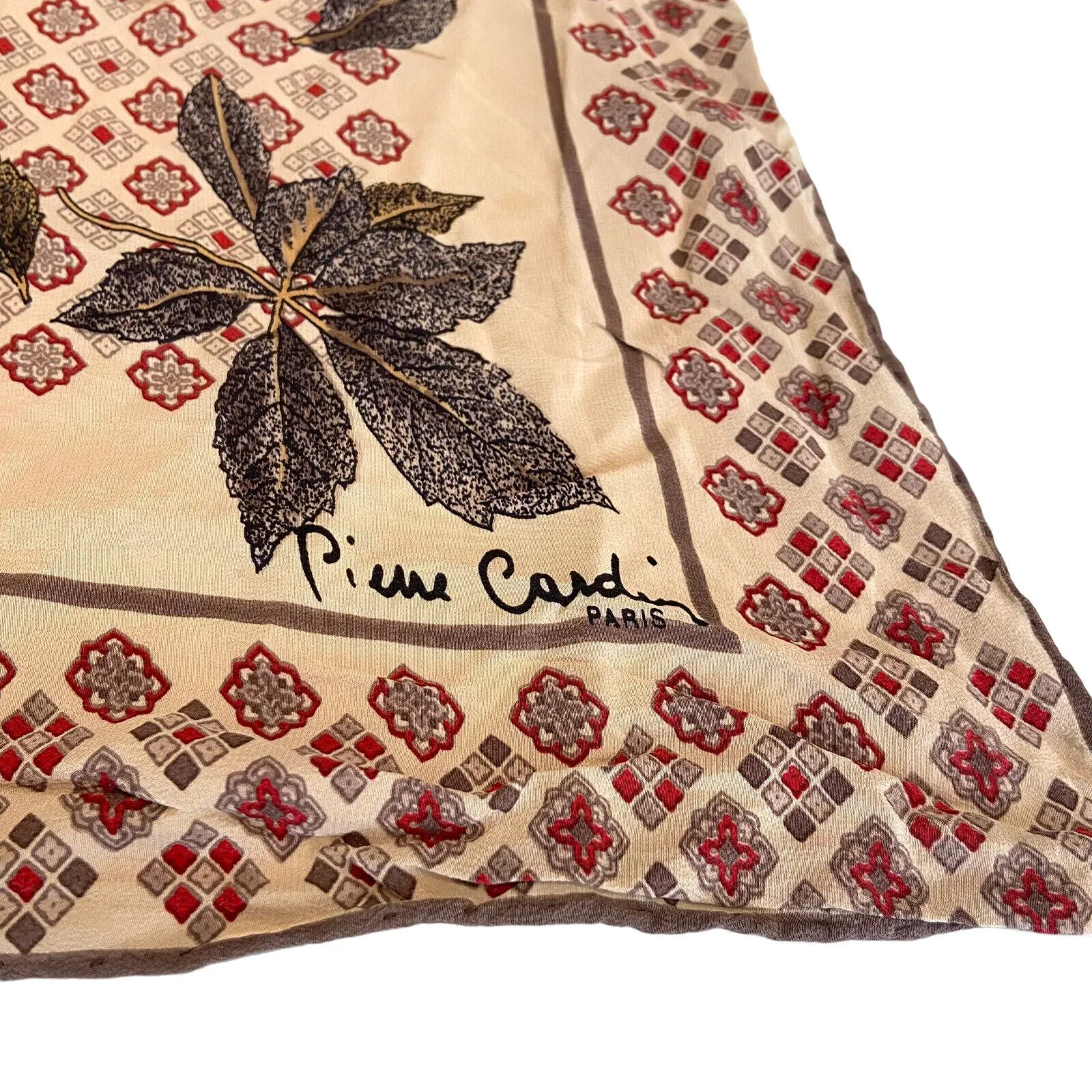 Pierre Cardin Foulard Scarf | Vintage Silk Luxury High End Designer Scarves VTG