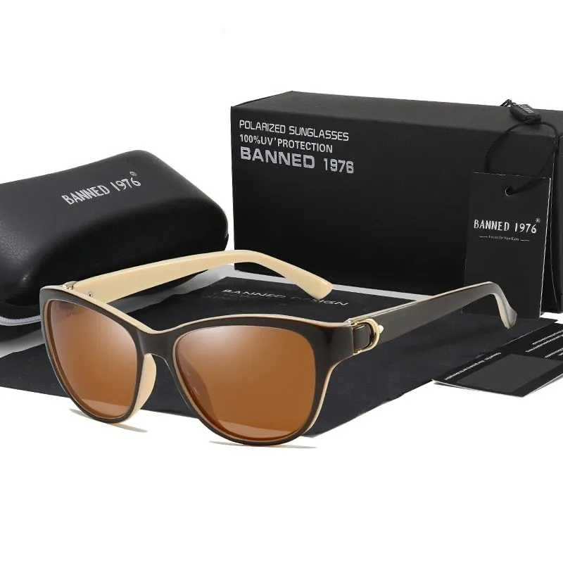 Polarized Women's Luxury Brand Design Driving sunglasses