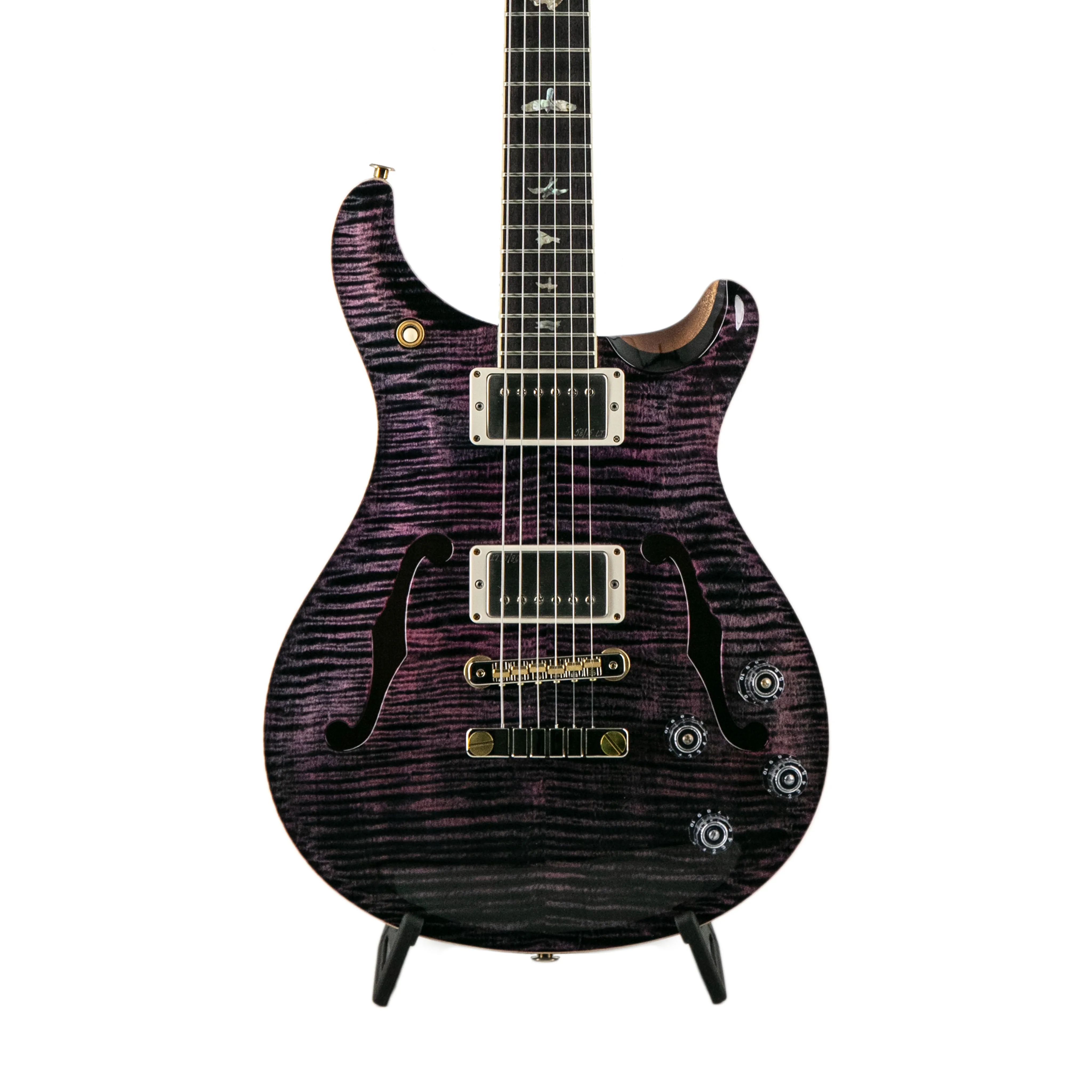 PRS McCarty 594 Hollowbody II 10 Top Electric Guitar w/Case, Purple Iris