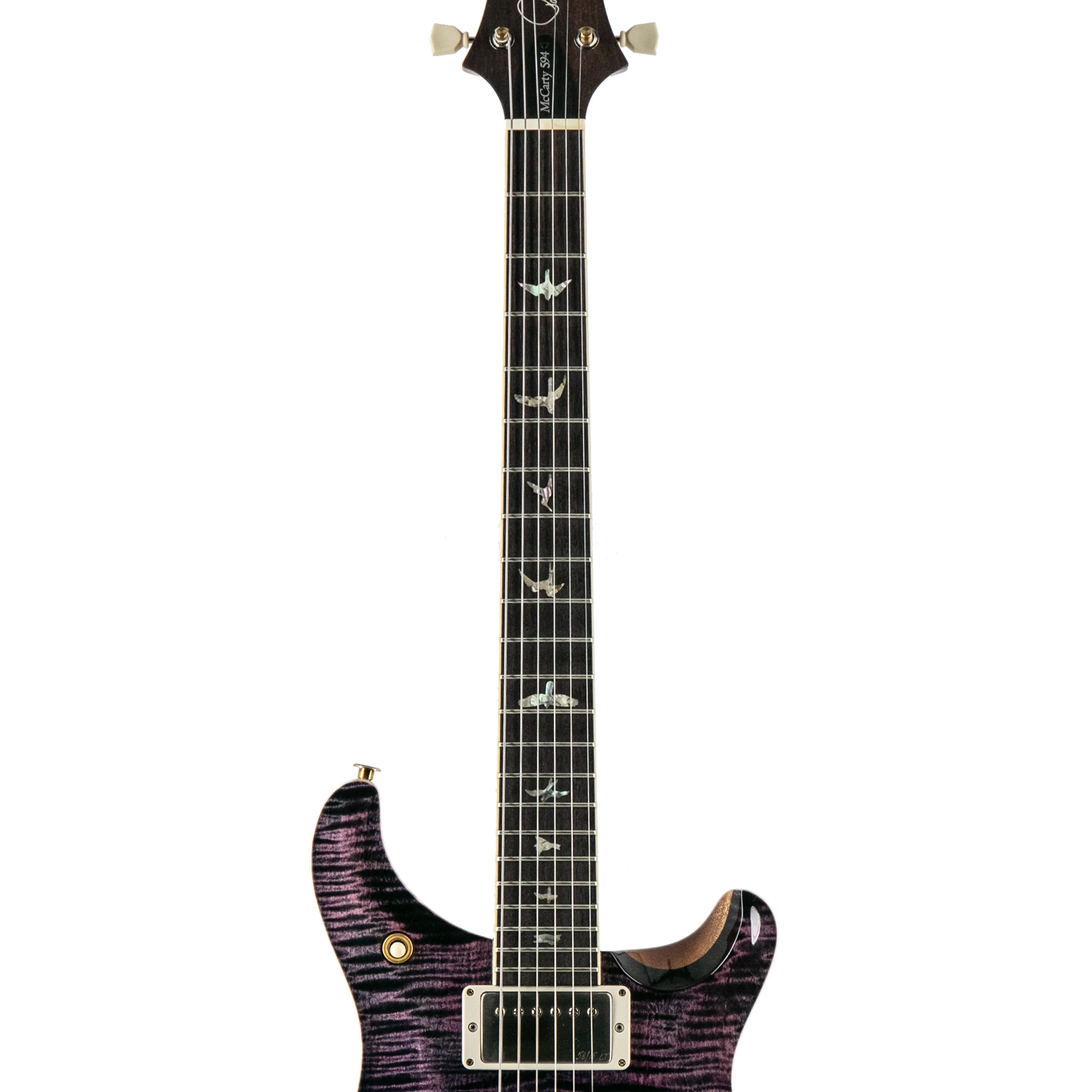 PRS McCarty 594 Hollowbody II 10 Top Electric Guitar w/Case, Purple Iris