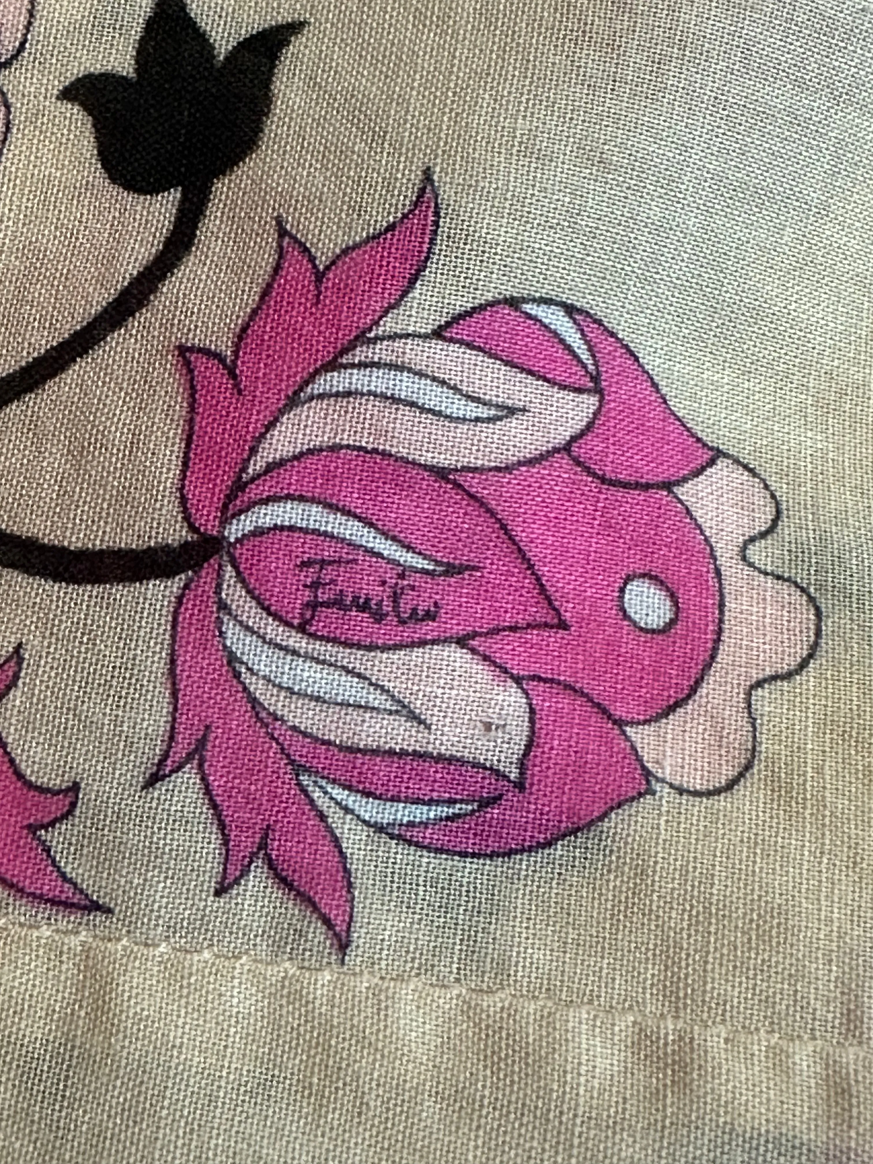 Pucci 1960's Pale Pink Floral Cotton Dress