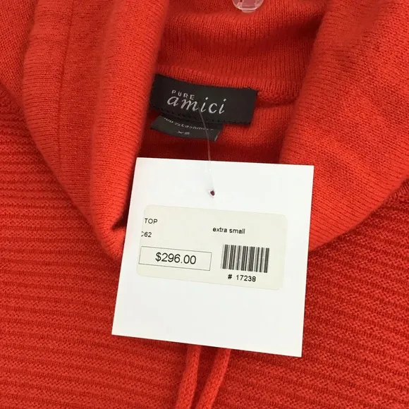 Pure AMICI Women’s 100% Cashmere Pullover Sweater Casual NWT Size XS