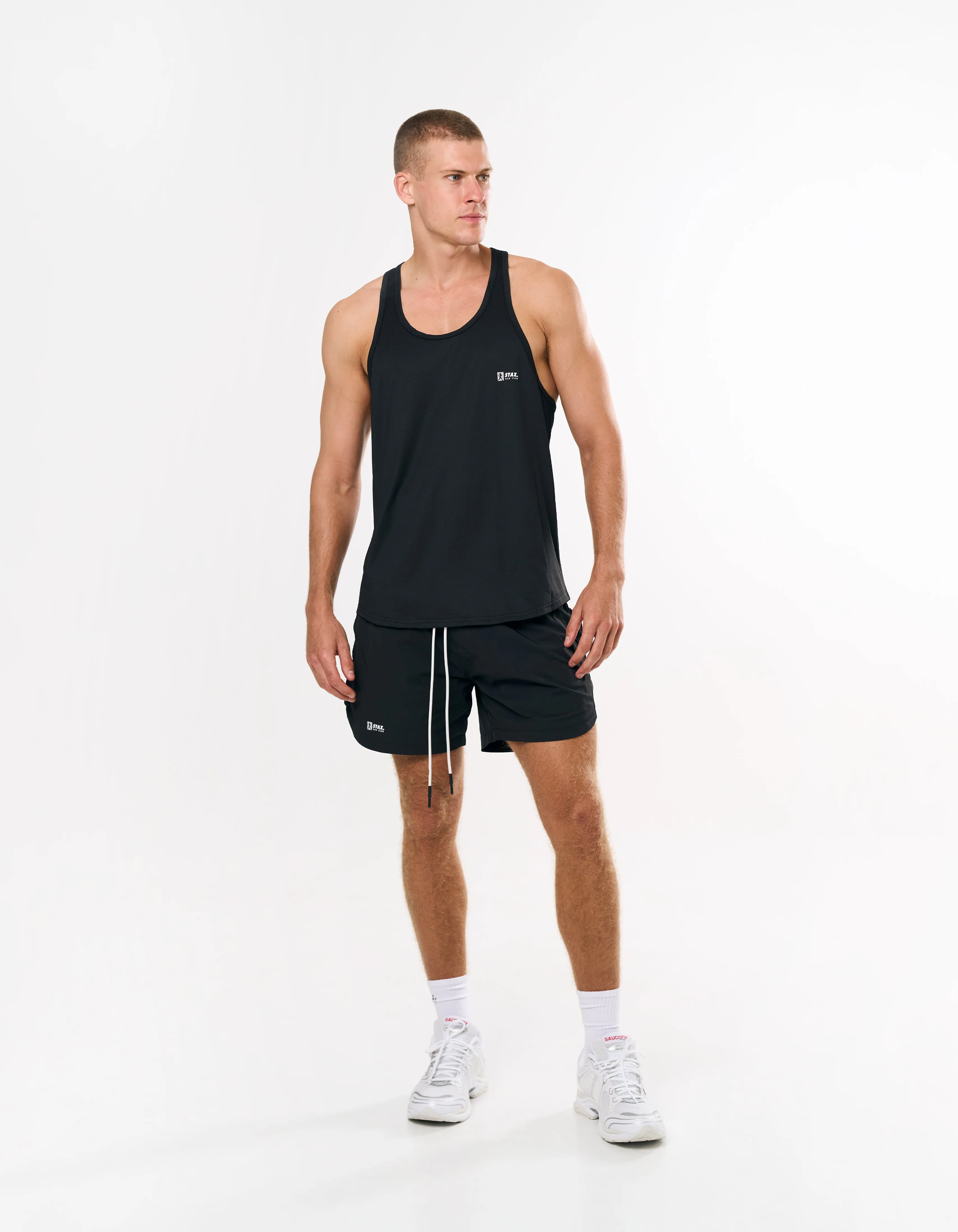 RC3 Mens Sport Singlet - Black
