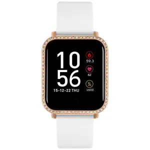 Reflex Active Square Smart Watch - White Rose Gold