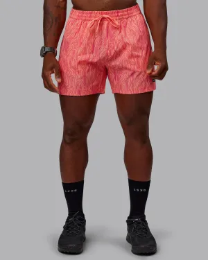 Rep 5" Performance Shorts - Topographic Peach