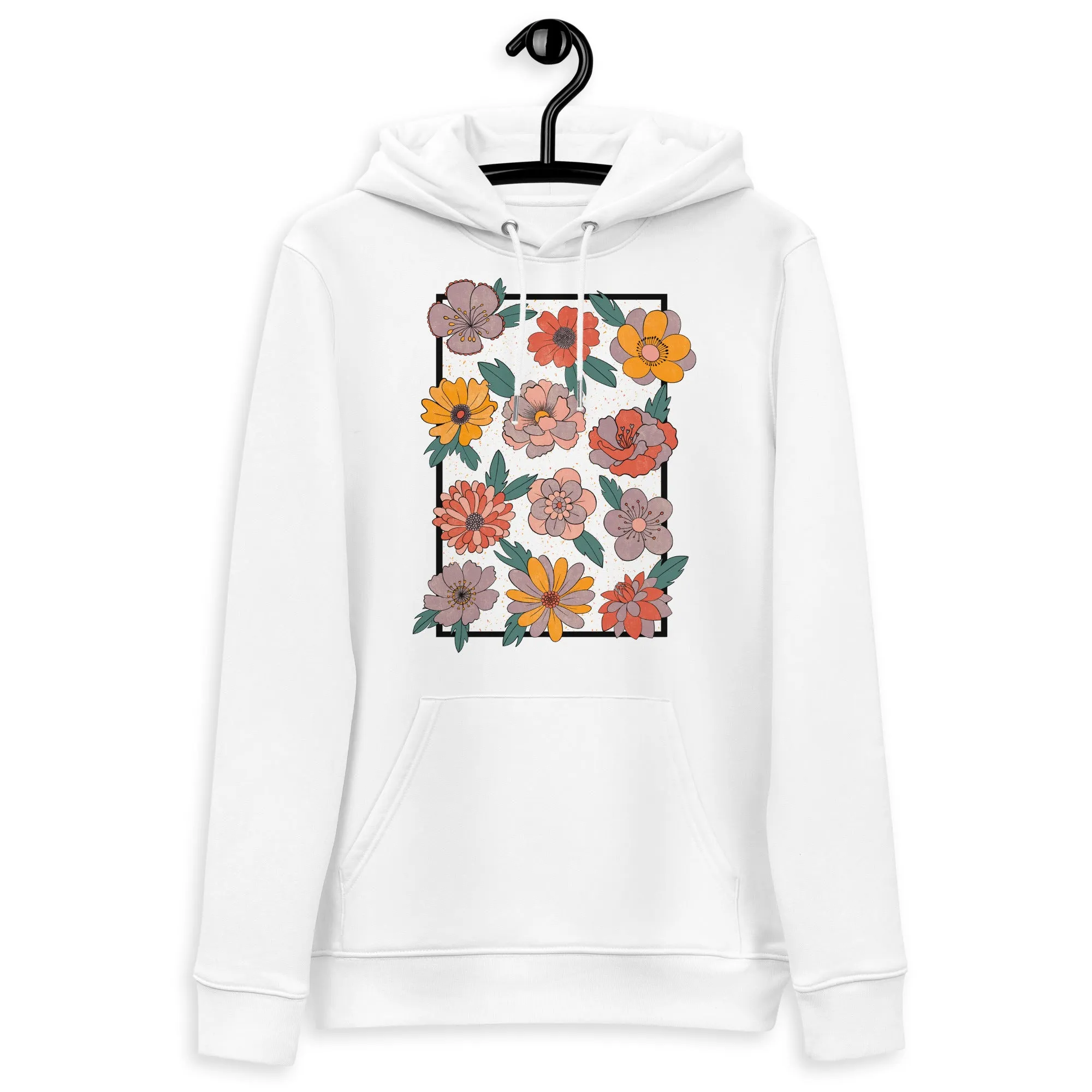 Retro Bloom - Unisex Eco Hoodie
