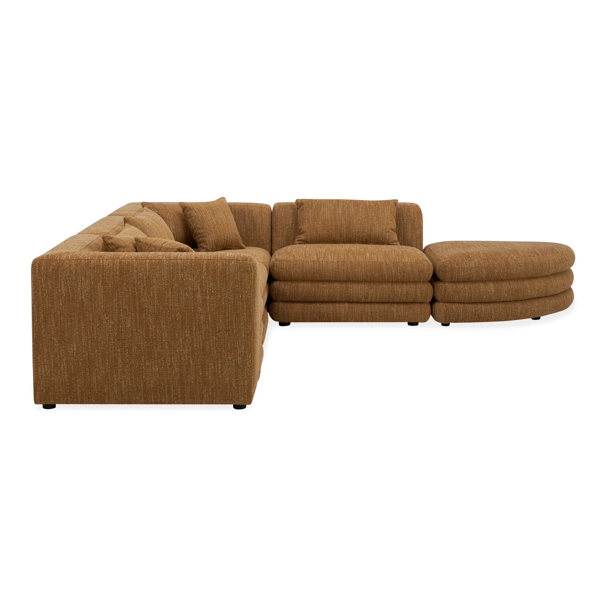 Retro-Chic Curvy Modular Lounging System