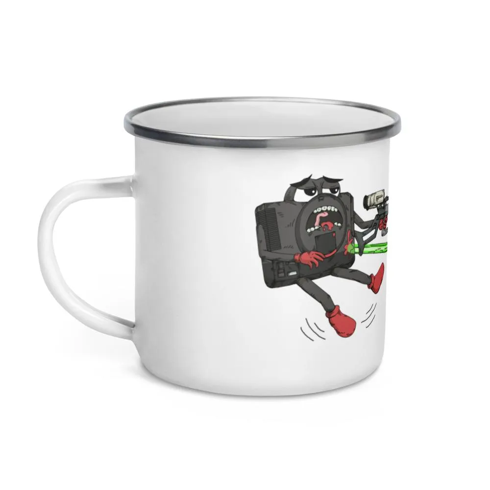 Retro Console Wars - Genesis 1 & 2 vs SNES Mini Enamel Mug