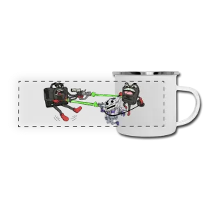 Retro Console Wars - Genesis 1 & 2 vs SNES Mini Enamel Mug