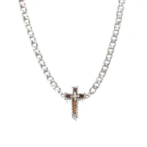 Retro Cross Titanium Steel Necklace