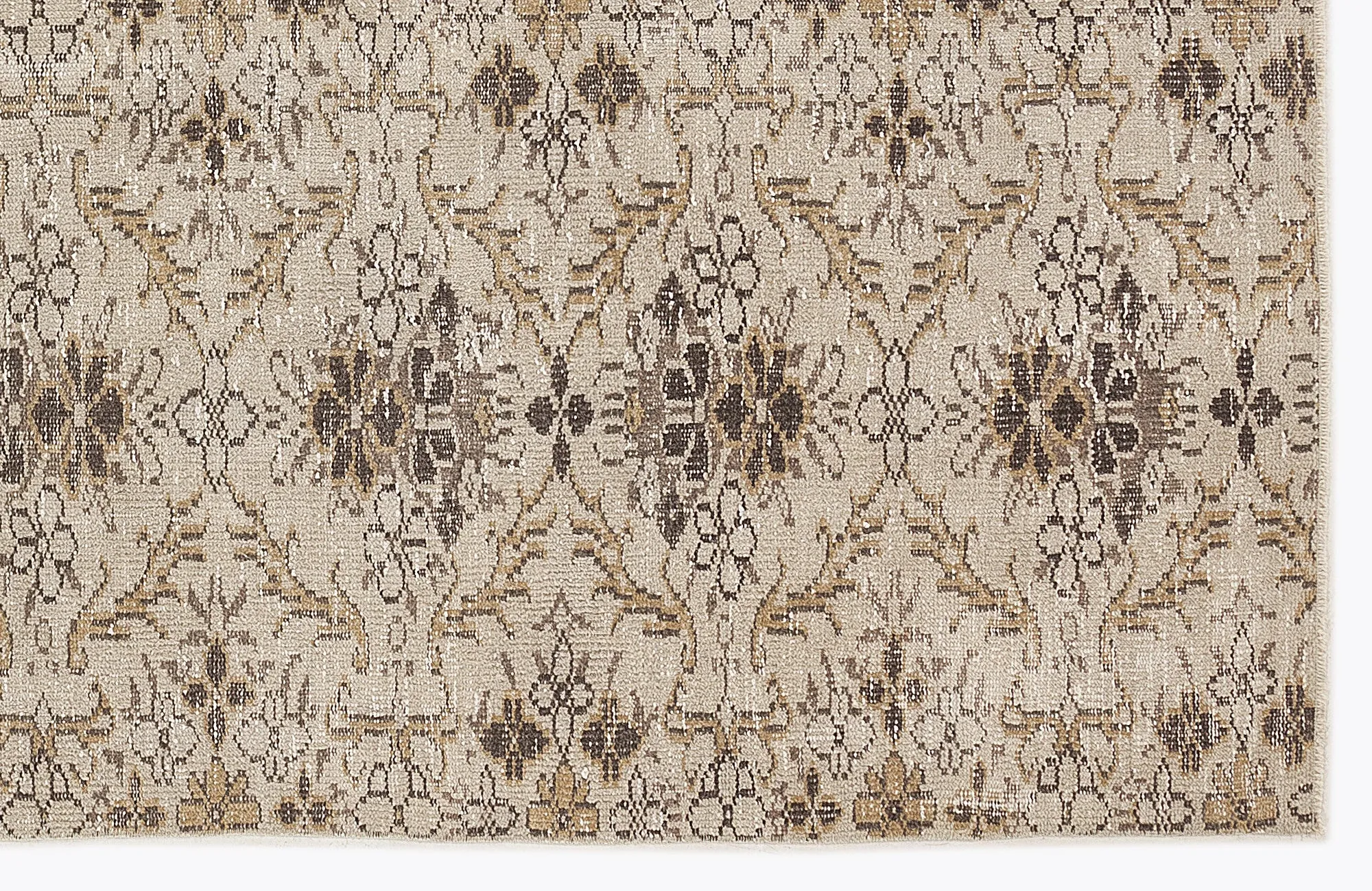 Retro Design Beige Over Dyed Vintage Rug 5'5'' x 9'0'' ft 164 x 275 cm