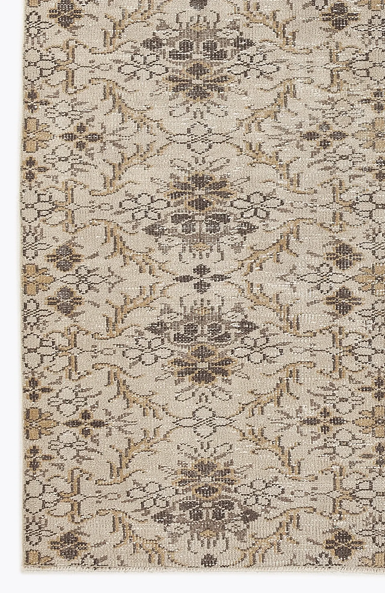 Retro Design Beige Over Dyed Vintage Rug 5'5'' x 9'0'' ft 164 x 275 cm