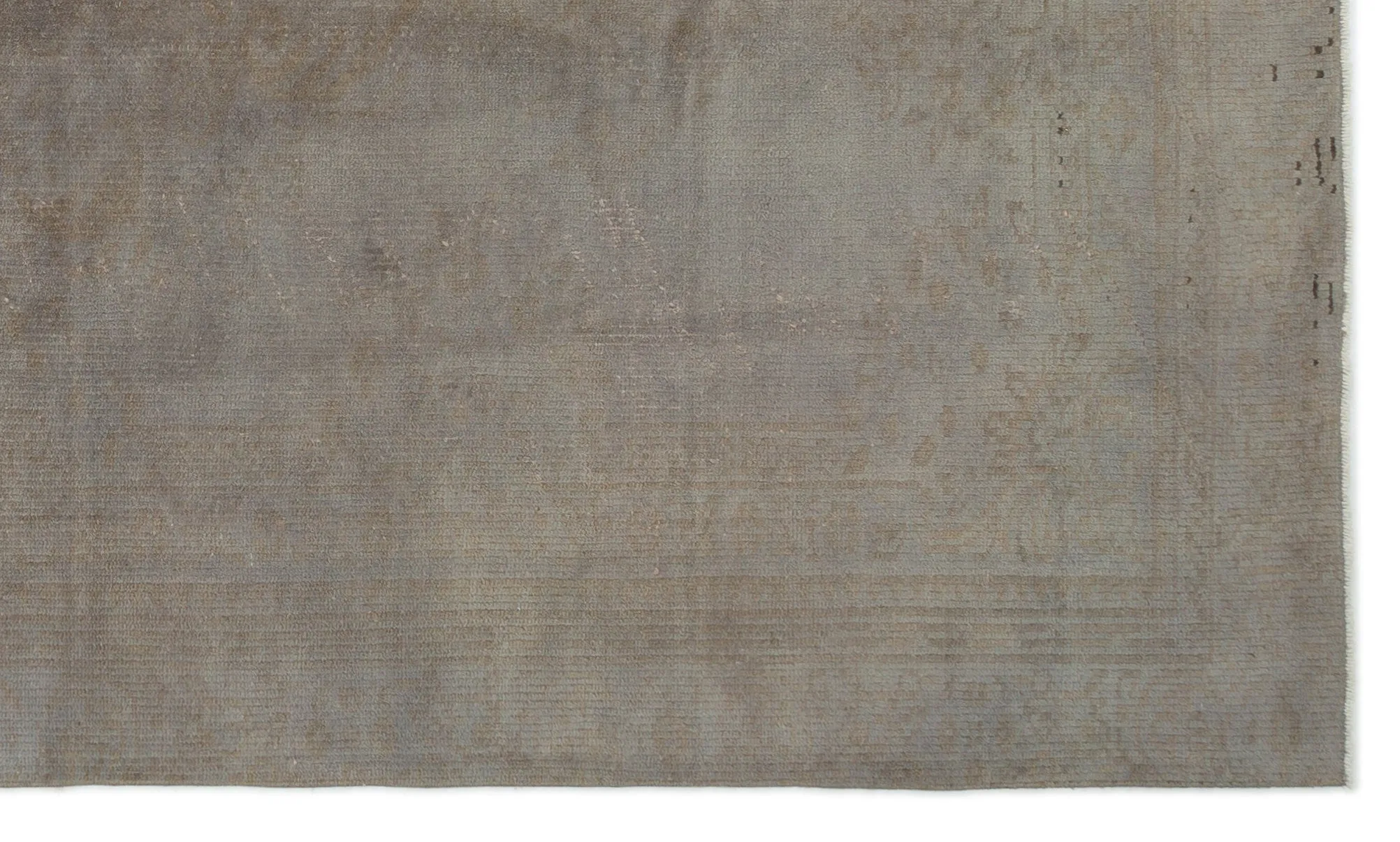 Retro Design Copper Bronze Over Dyed Vintage Rug 5'7'' x 9'6'' ft 170 x 290 cm