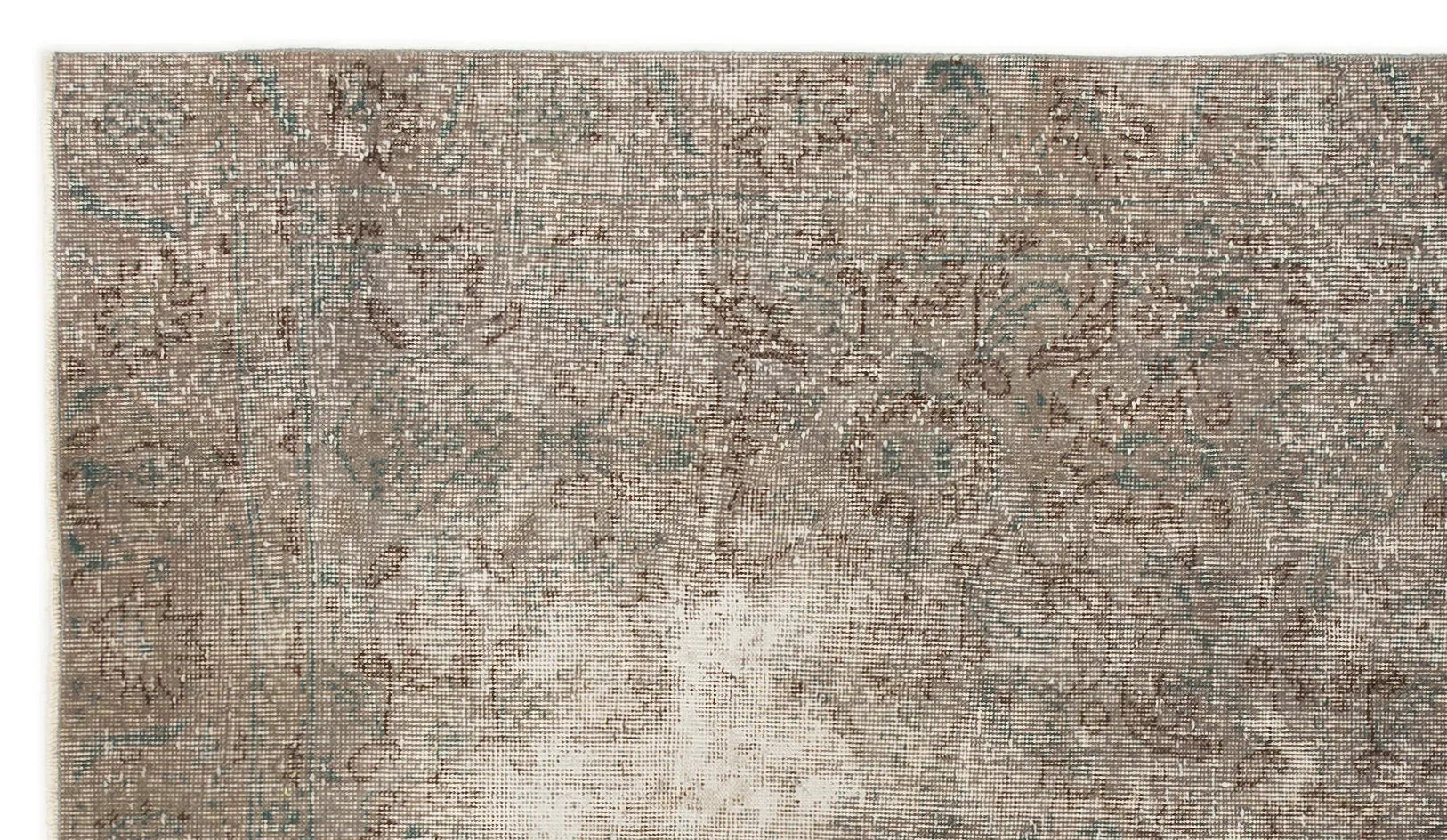 Retro Design Gray Over Dyed Vintage Rug 4'4'' x 7'7'' ft 131 x 232 cm
