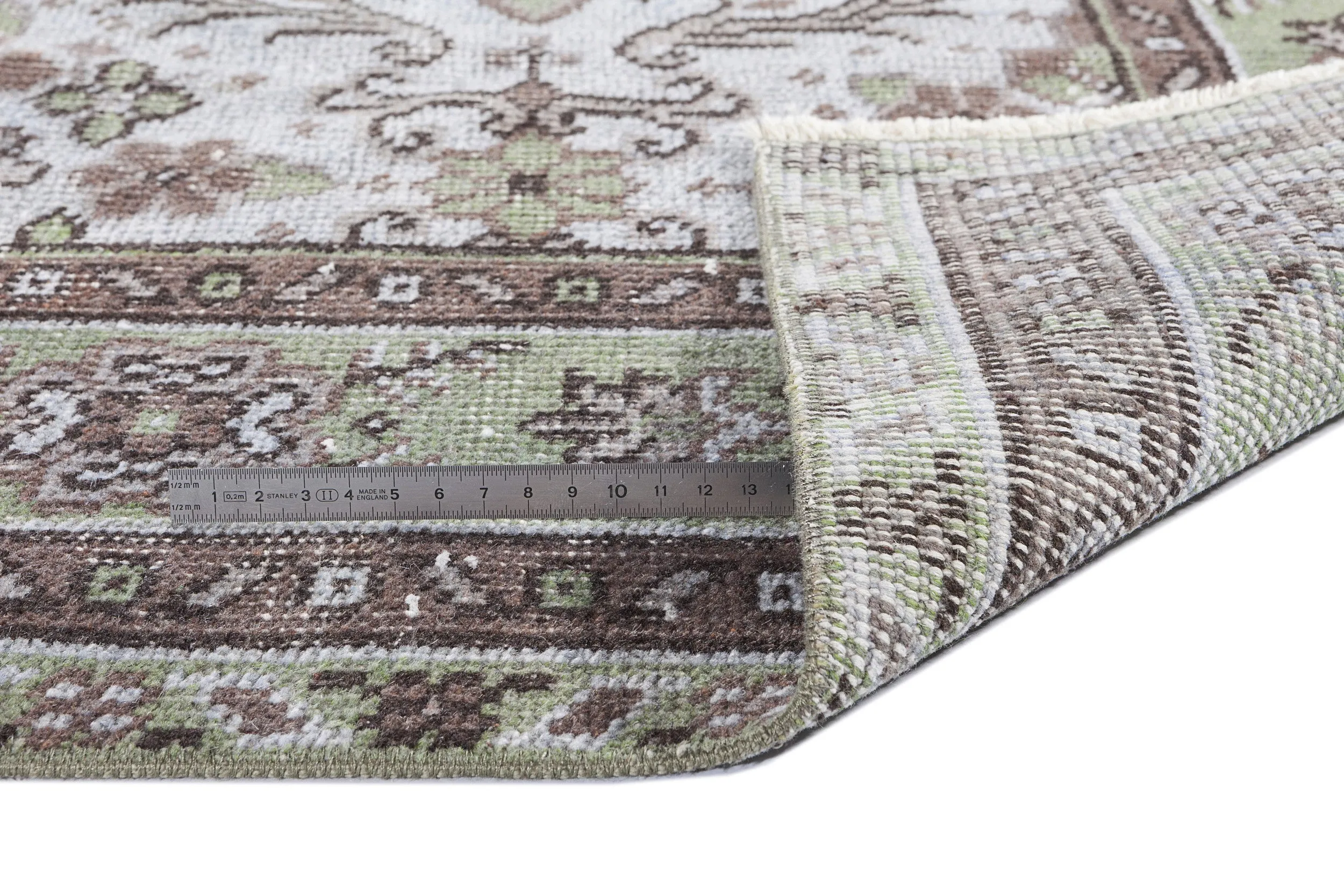 Retro Design Gray Over Dyed Vintage Rug 5'10'' x 9'3'' ft 178 x 282 cm