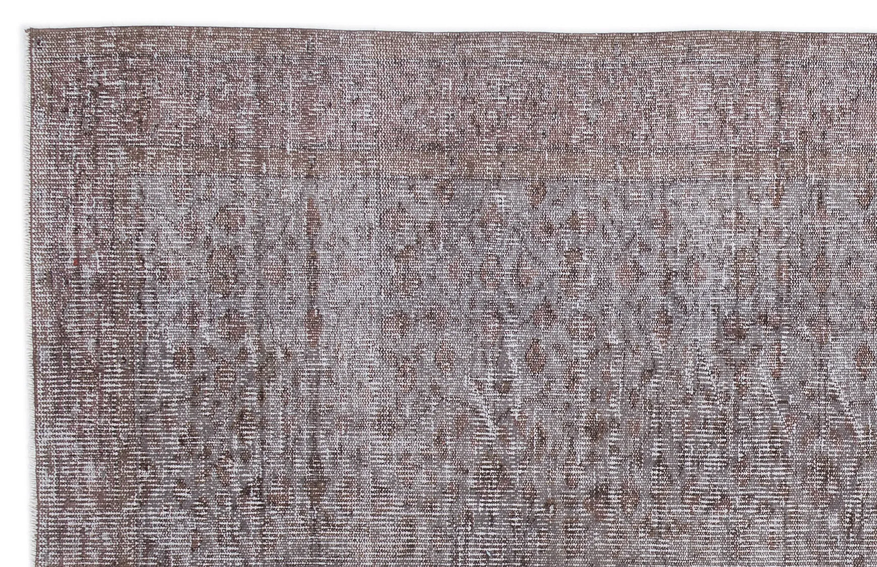 Retro Design Gray Over Dyed Vintage Rug 5'3'' x 8'4'' ft 161 x 254 cm