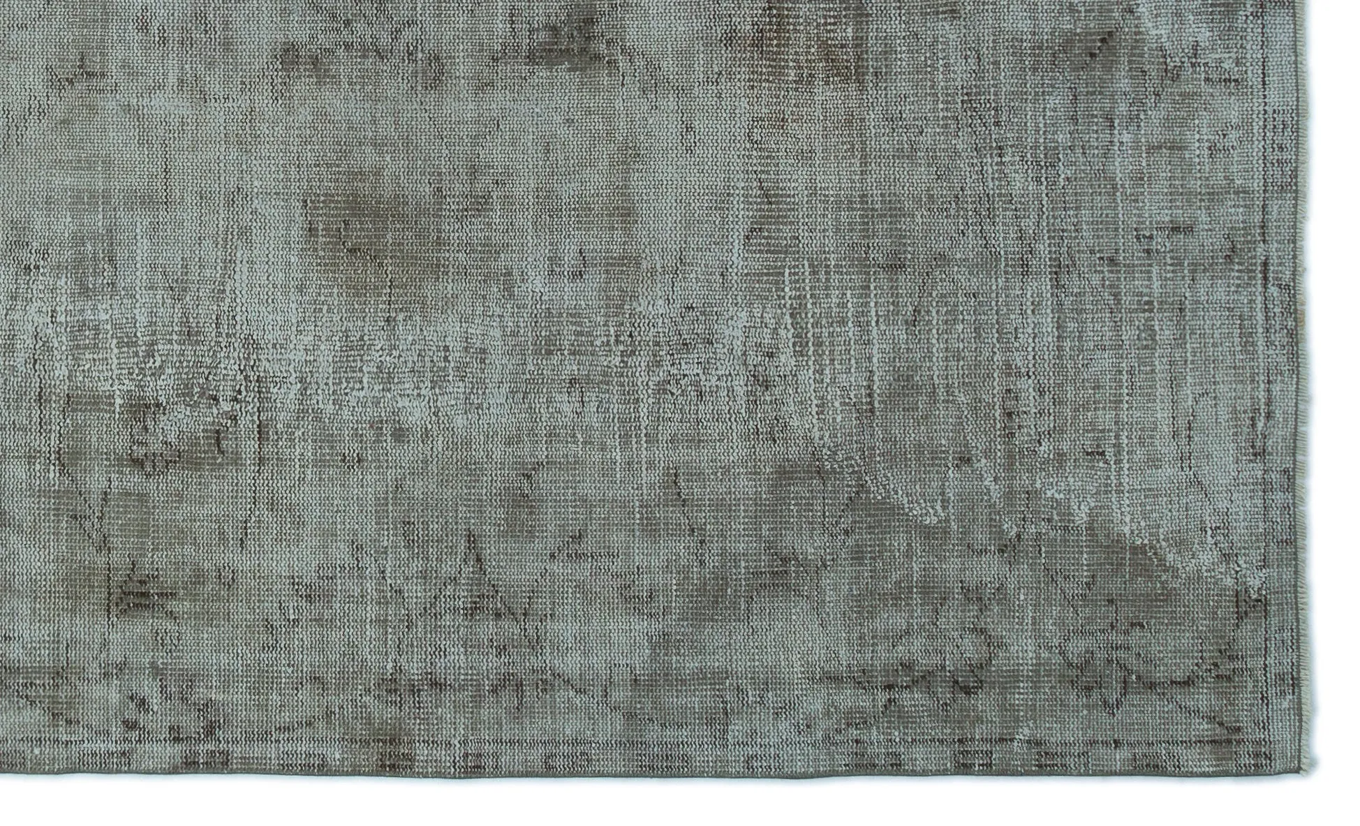 Retro Design Gray Over Dyed Vintage Rug 5'5'' x 8'12'' ft 166 x 274 cm