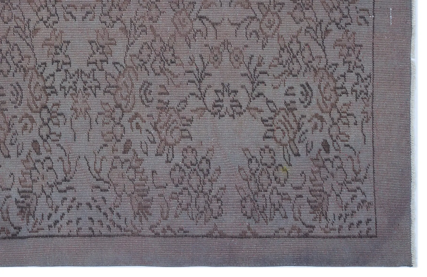 Retro Design Gray Over Dyed Vintage Rug 5'7'' x 8'5'' ft 169 x 256 cm