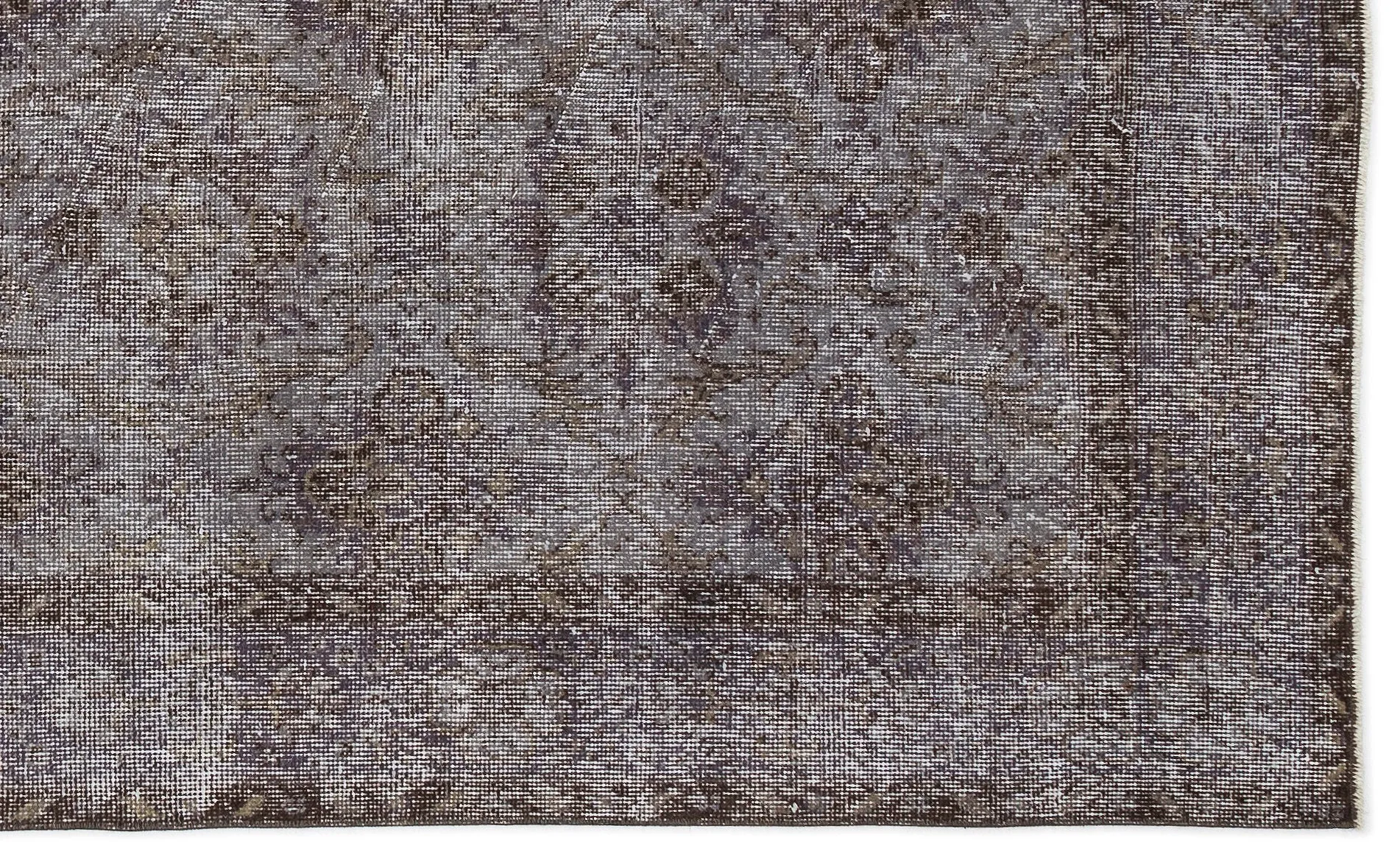 Retro Design Gray Over Dyed Vintage Rug 5'7'' x 9'4'' ft 171 x 284 cm