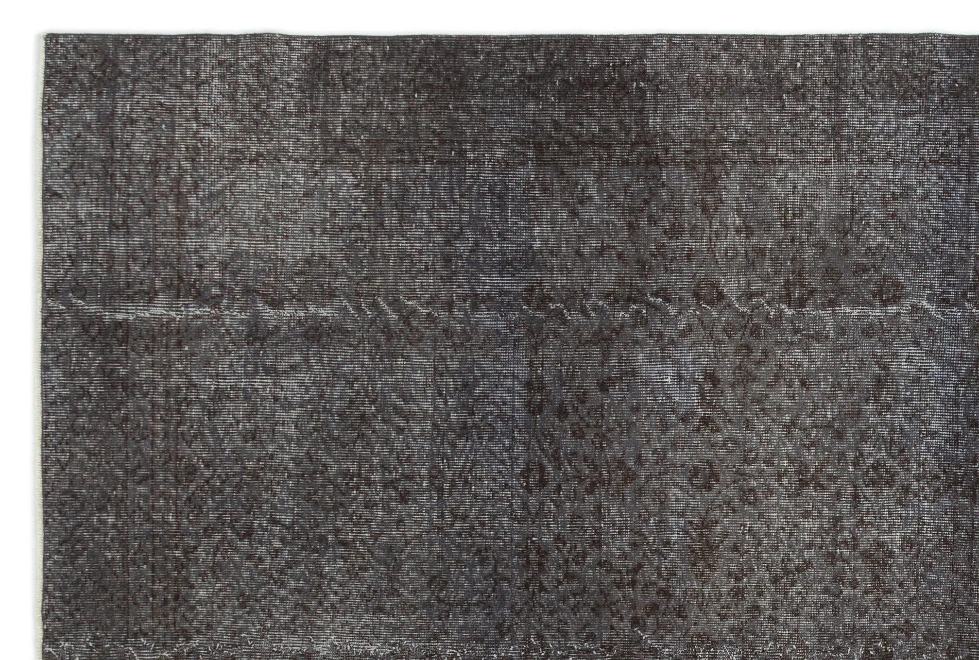 Retro Design Gray Over Dyed Vintage Rug 6'3'' x 9'5'' ft 191 x 288 cm