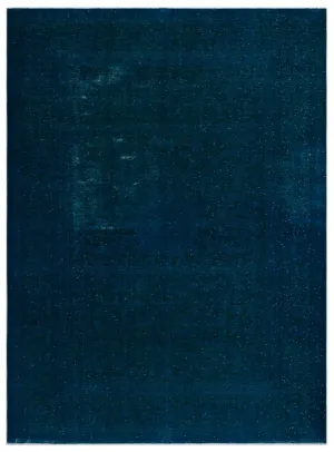 Retro Design Indigo Blue Over Dyed Vintage XLarge Rug 9'0'' x 12'4'' ft 275 x 377 cm