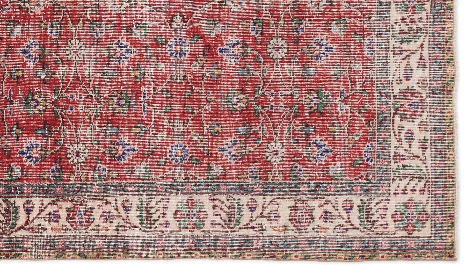 Retro Design Naturel Over Dyed Vintage Rug 4'10'' x 8'8'' ft 148 x 264 cm