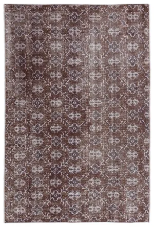 Retro Design Naturel Over Dyed Vintage Rug 4'11'' x 7'3'' ft 151 x 221 cm