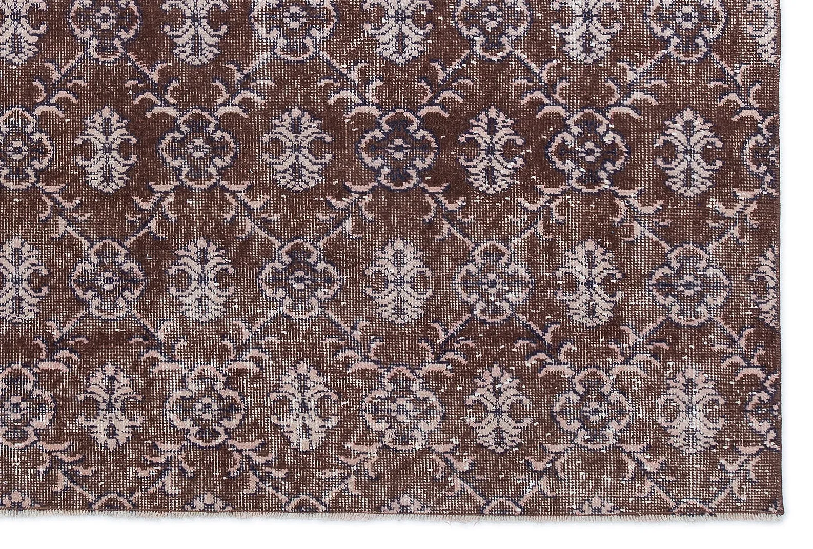 Retro Design Naturel Over Dyed Vintage Rug 4'11'' x 7'3'' ft 151 x 221 cm