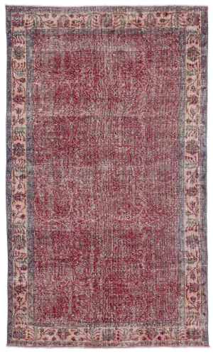 Retro Design Naturel Over Dyed Vintage Rug 4'11'' x 8'4'' ft 151 x 255 cm