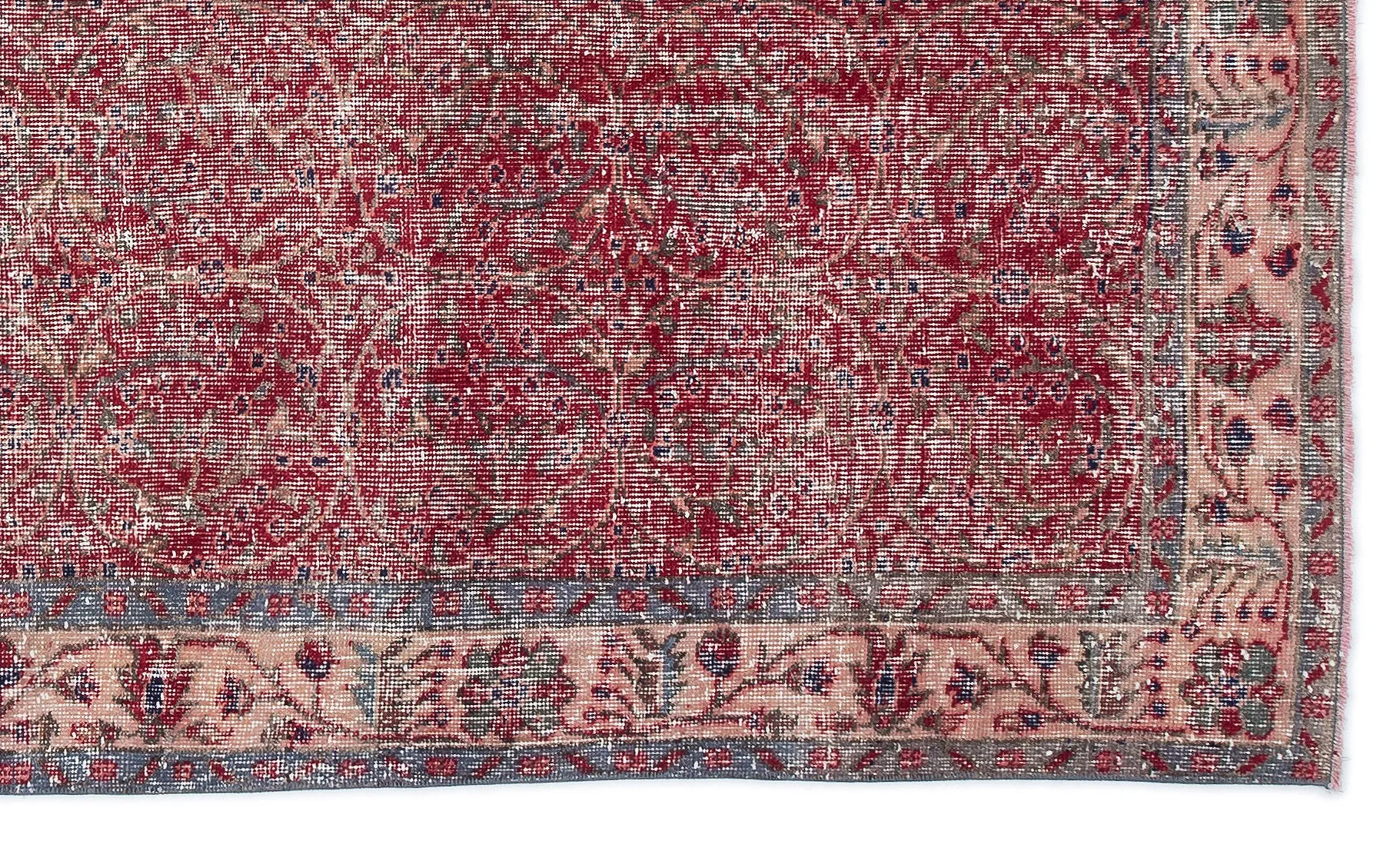 Retro Design Naturel Over Dyed Vintage Rug 4'11'' x 8'4'' ft 151 x 255 cm