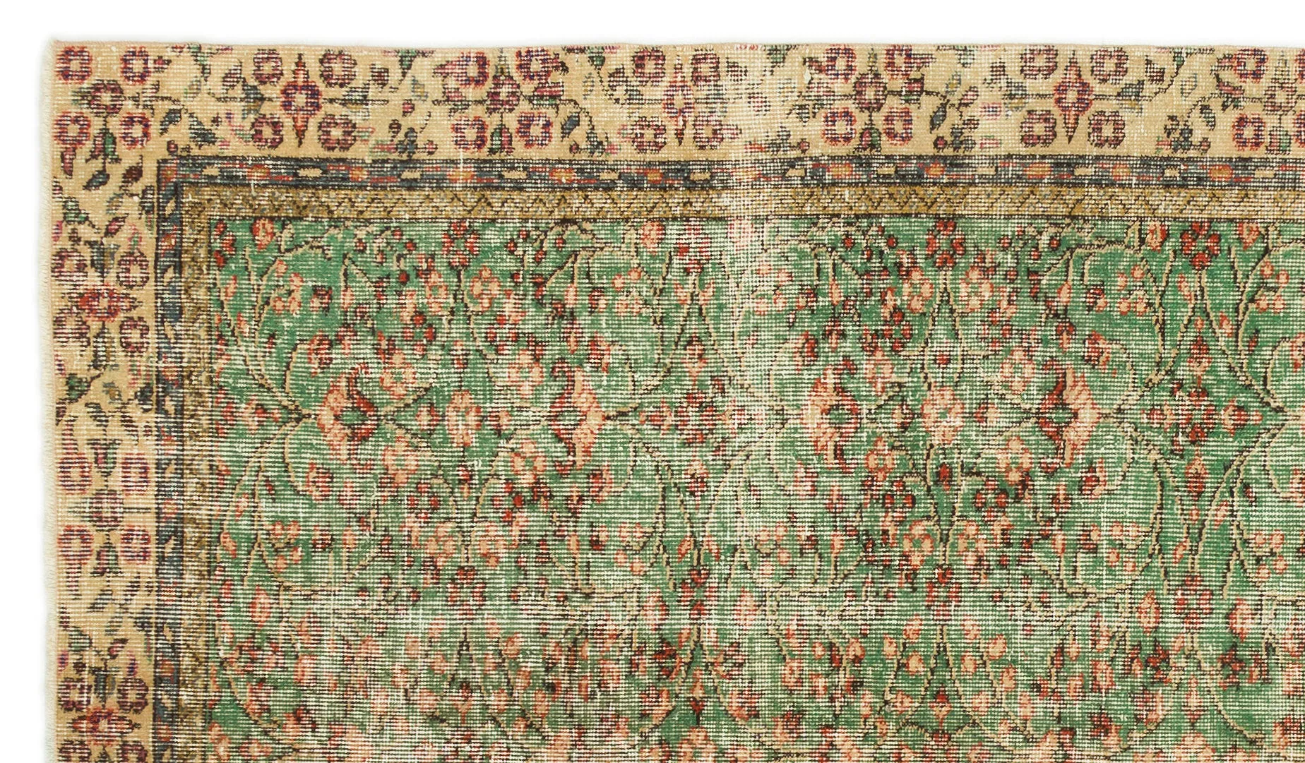 Retro Design Naturel Over Dyed Vintage Rug 4'11'' x 8'7'' ft 150 x 262 cm