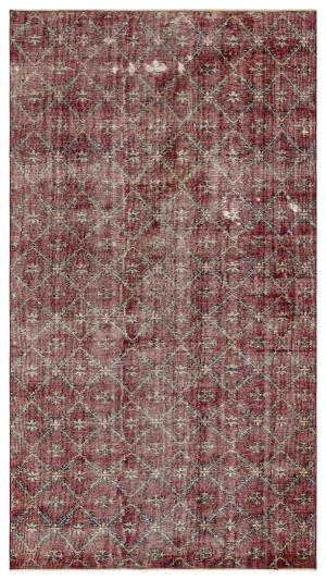 Retro Design Naturel Over Dyed Vintage Rug 4'11'' x 8'9'' ft 149 x 267 cm