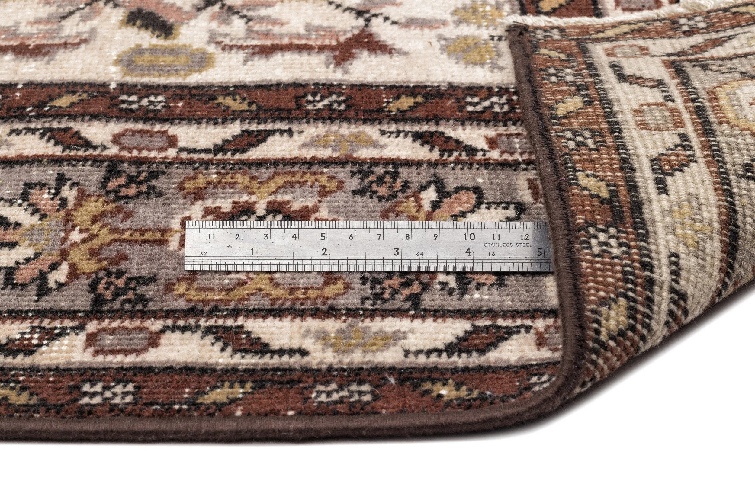 Retro Design Naturel Over Dyed Vintage Rug 4'8'' x 8'6'' ft 142 x 260 cm