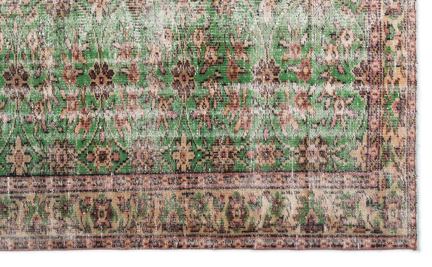 Retro Design Naturel Over Dyed Vintage Rug 5'1'' x 8'7'' ft 155 x 261 cm