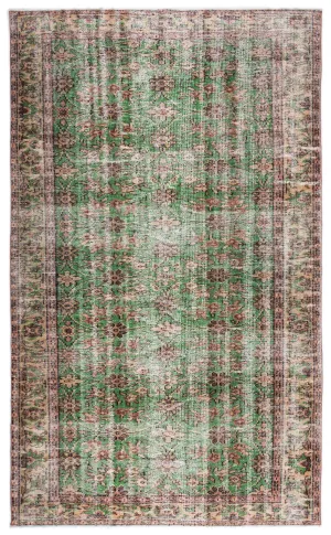 Retro Design Naturel Over Dyed Vintage Rug 5'1'' x 8'7'' ft 155 x 261 cm