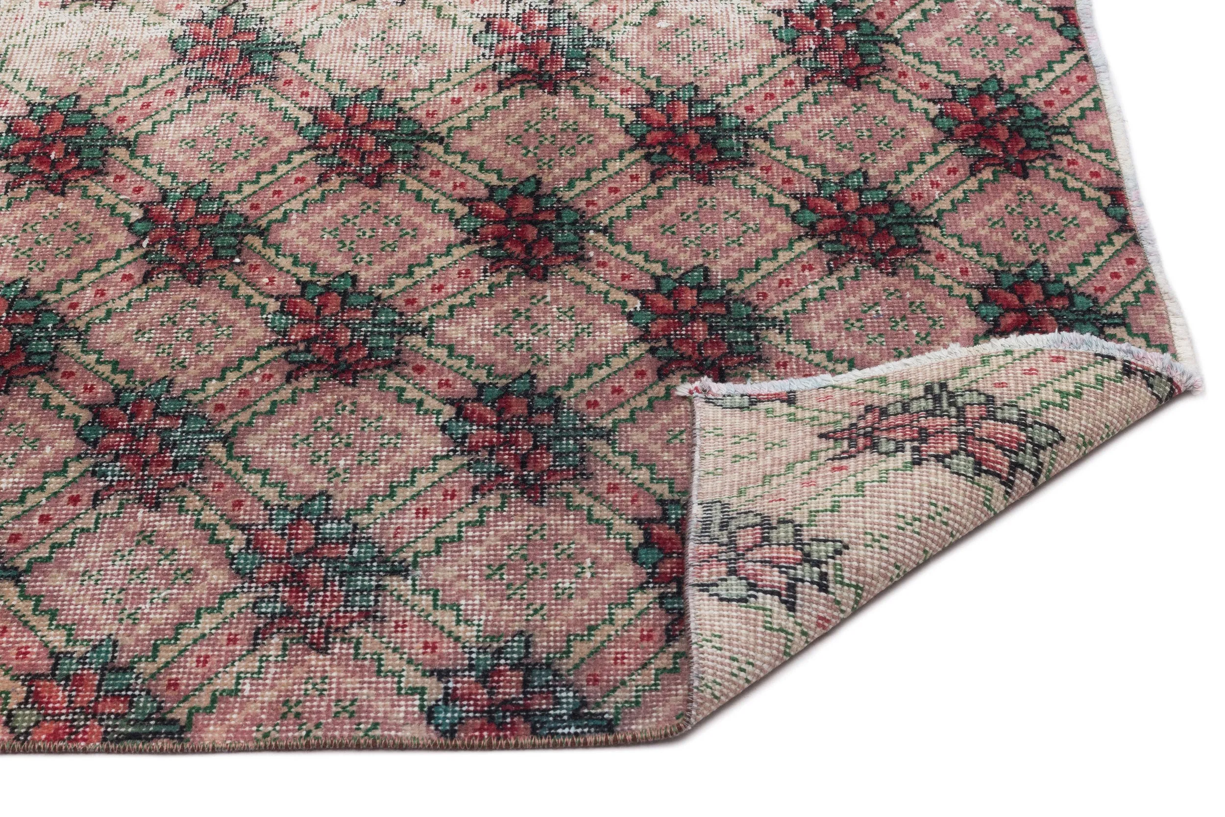 Retro Design Naturel Over Dyed Vintage Rug 5'1'' x 8'9'' ft 154 x 266 cm