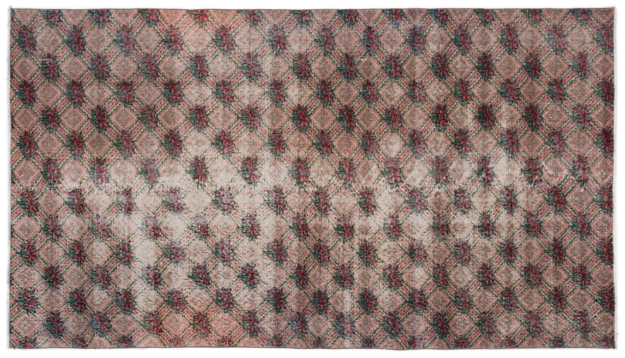 Retro Design Naturel Over Dyed Vintage Rug 5'1'' x 8'9'' ft 154 x 266 cm