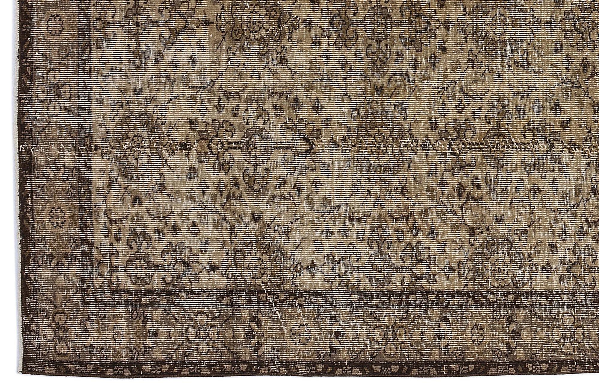 Retro Design Naturel Over Dyed Vintage Rug 5'5'' x 8'11'' ft 164 x 273 cm