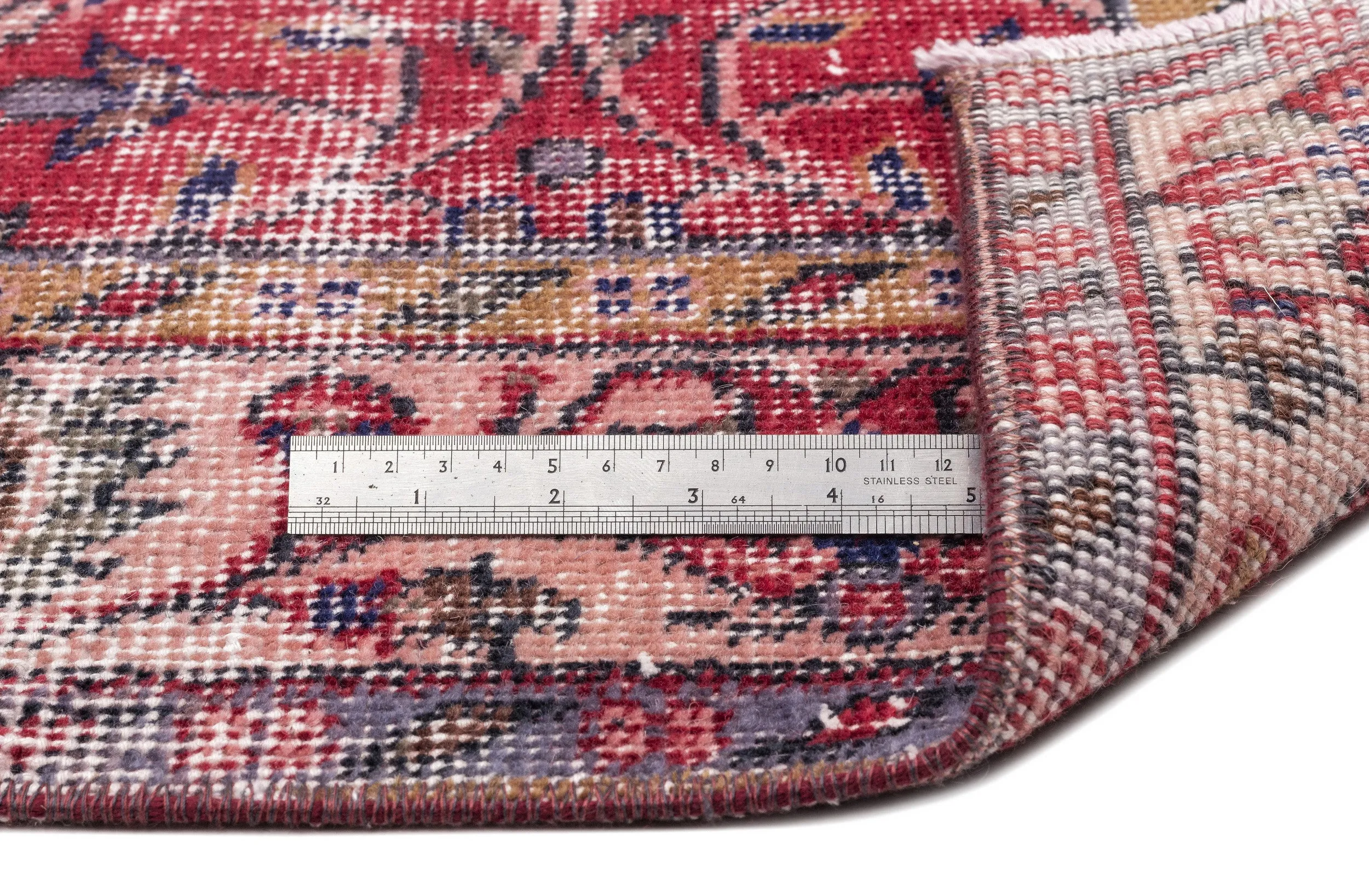 Retro Design Naturel Over Dyed Vintage Rug 5'6'' x 8'10'' ft 168 x 268 cm