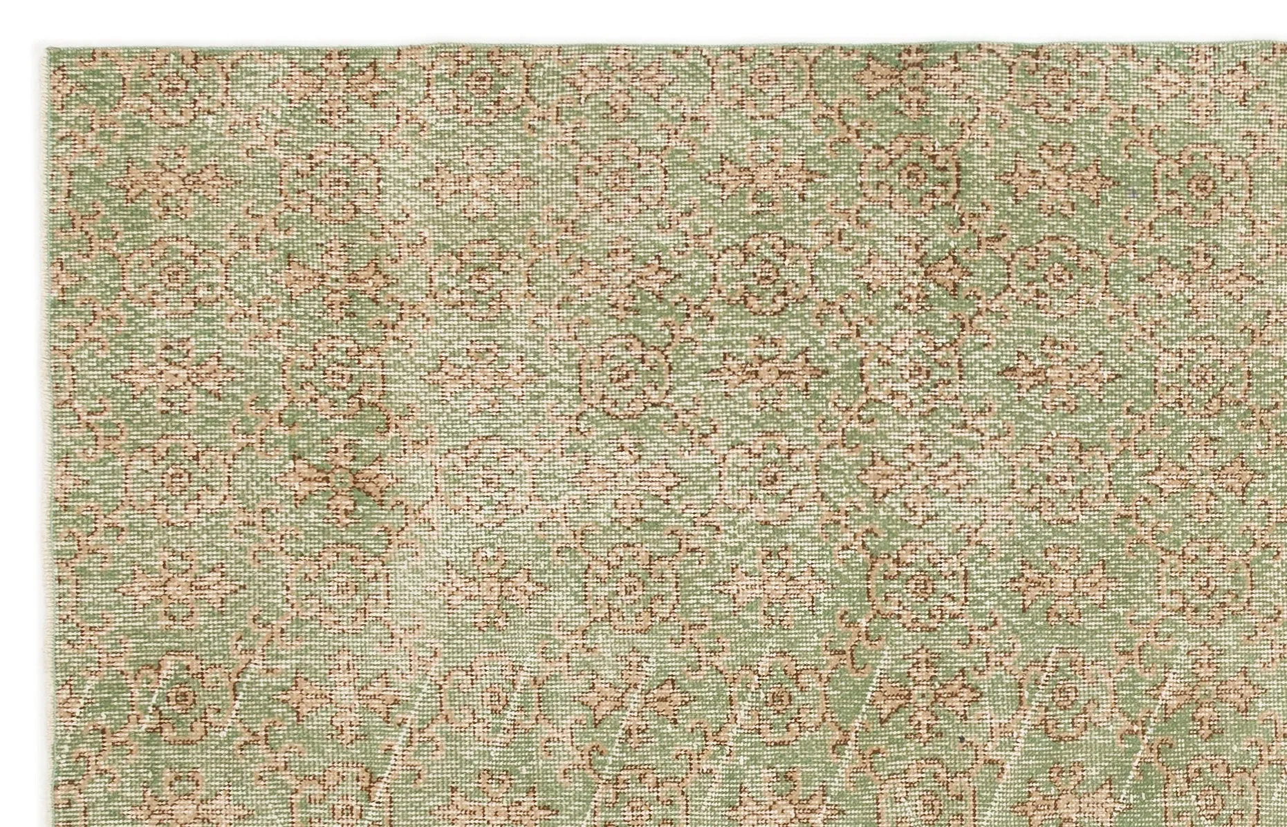 Retro Design Naturel Over Dyed Vintage Rug 5'6'' x 8'8'' ft 168 x 264 cm